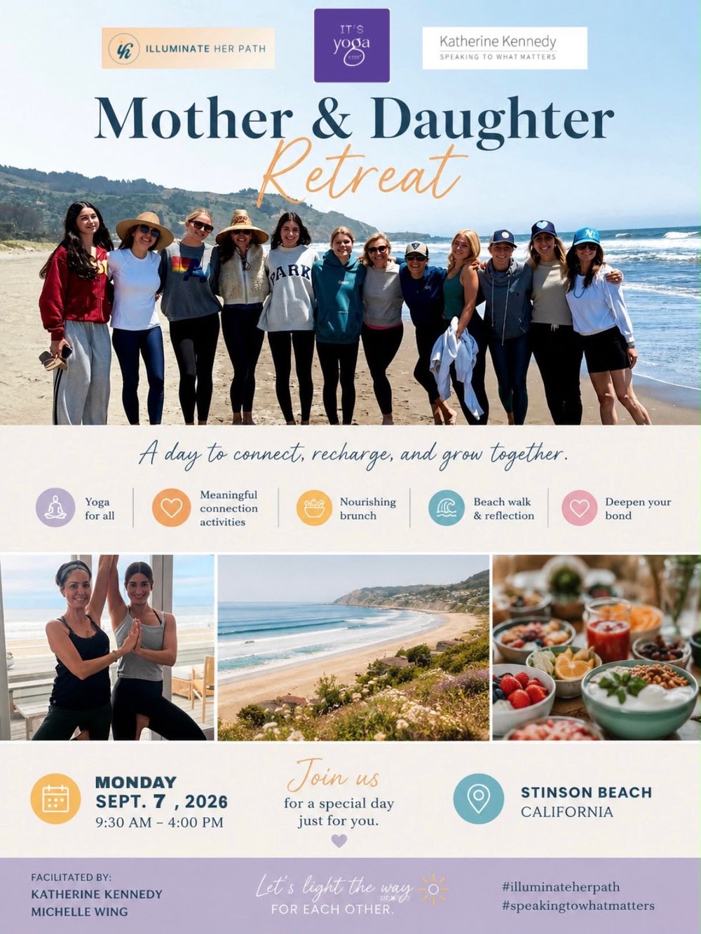 Mother & Daughter Retreat — Monday, September 7, 2026, Stinson Beach, California